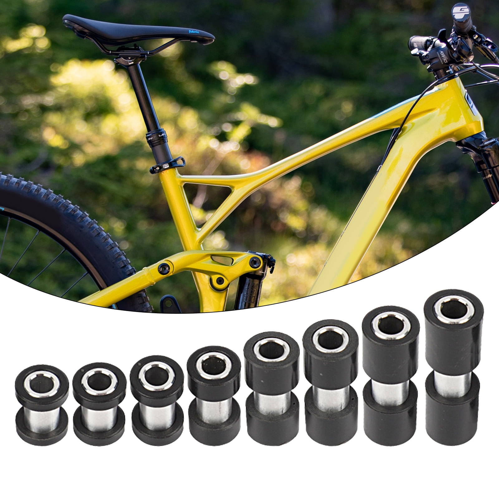 Kmxyo Bike Shock Absorber Bushing Stainless Hard Sturdy Easy to Install