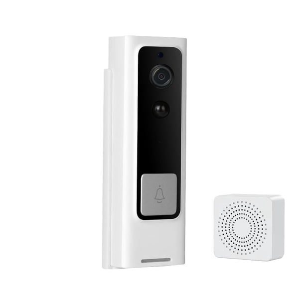 Seitruly Timbre inteligente recargable con batería, timbre inteligente inalámbrico, captura de visión, intercomunicador, timbres bidireccionales, Electrónica
