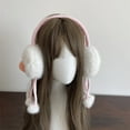 thumbnail image 5 of RUISINERY Novelty Plush EarMuffs for Women and Kids Ear Warmer Funny Eyes Lips Furry Headband for Christmas New Year Gifts, 5 of 9