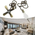 Bronze Ceiling Fan Pull Chain Beaded Ball Extension Chains With Light