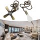 thumbnail image 2 of Cadena de extensión para ventilador de techo con bolas de cuentas, bombilla y cable., 2 of 8
