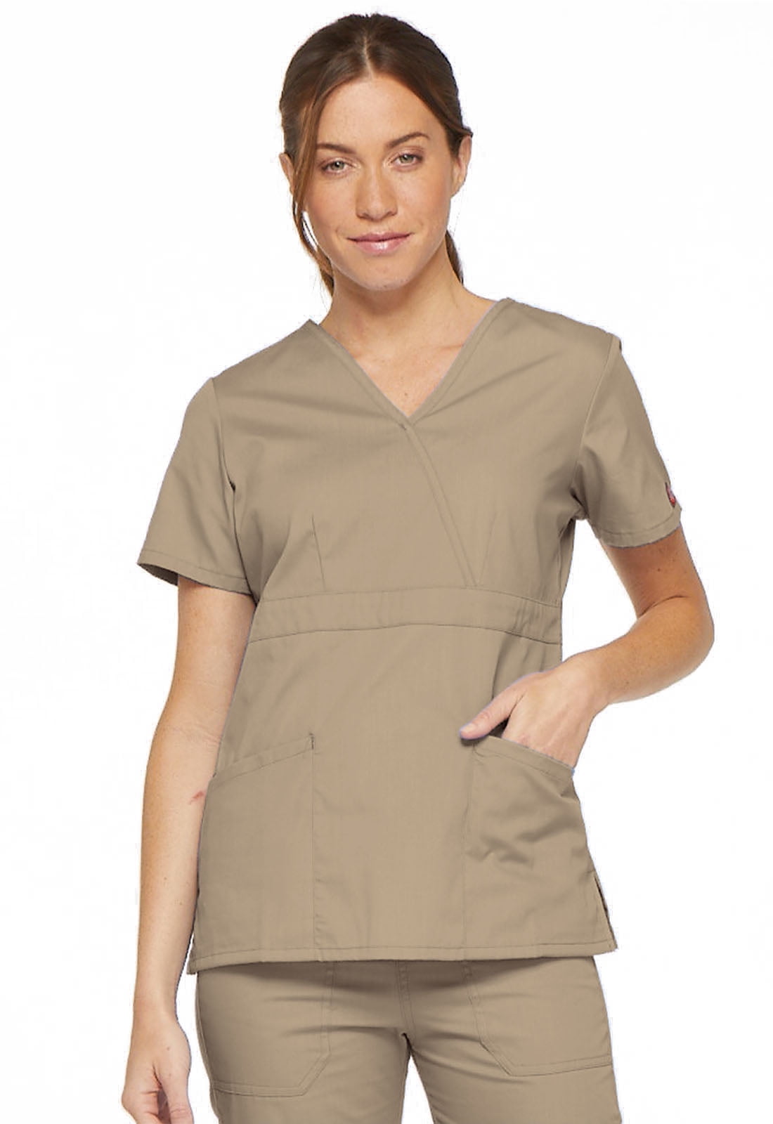 Dickies EDS Signature Scrubs Top for Women Mock Wrap 86806