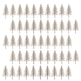 thumbnail image 1 of 50 piezas de modelos de árboles de nieve, mini paisajes, diseño de árboles para material de bricolaje, escena de bricolaje 10 cm de altura, 1 of 9