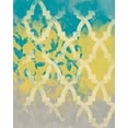 thumbnail image 2 of Saunders, Alonzo 15x18 Gold Ornate Wood Framed with Double Matting Museum Art Print Titled - Yellow in the Middle II, 2 of 4