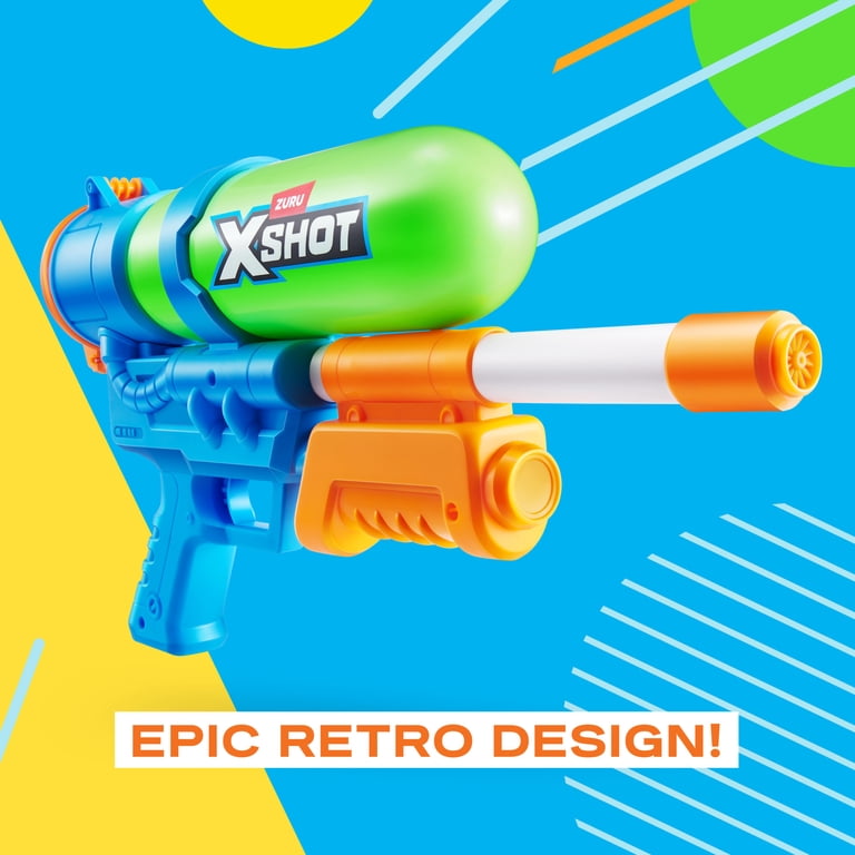XSHOT Water Fast Fill (33ft & 500ml) 80s Super Splash Green