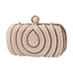 thumbnail image 1 of Bolso de mano, bolso de novia, bolso de mano de lujo con cadena, bolso formal de cóctel con perlas beige, 1 of 9