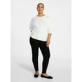 thumbnail image 2 of Terra & Sky Women's Plus Size Pull On High Rise Skinny Jeggings, 28" Inseam, Sizes 0X-5X, 2 of 5