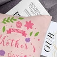 thumbnail image 5 of Mother''s Day Pillow Covers 18x18 Inch Set of 4 Spring Flower Leaf Heart Decorative Pillow Cover Mother''s Day Pillowcase Gift for Mom Farmhouse Linen Pillow Cushion Case for Sofa Bed Couch, Pink, 5 of 6
