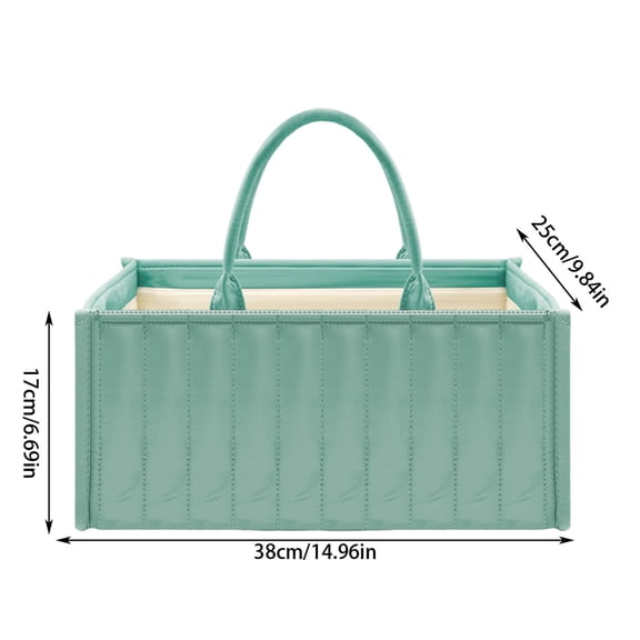 Arestory Diaper Caddy Organizer, Large Cotton Rope Nursery Baby Basket, Changing Table Organizer for Baby Diaper Storage, Portable Car Organizer, Baby Shower Gifts - Green