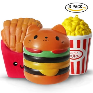 Valentines Day Gifts For Kids Classroom School Funny Stuffed Plushies Toys  Squishy Fidget Toys Fluffy Sesame Rising Scented Hamburger Doll Stress  Relief Baby Kids Toys Easter Basket Stuffed Gifts 
