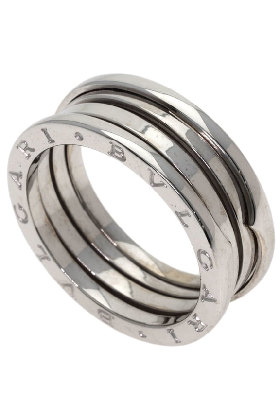 Pre-Owned Bulgari B-zero1 3-band #63 Ring, 18K White Gold, Men's Watch, BVLGARI