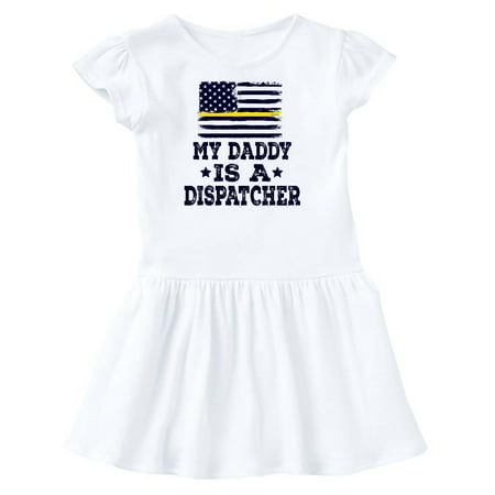 

Inktastic Dispatcher Dad Emergency Services Gift Toddler Girl Dress