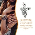 thumbnail image 4 of Knitting Ring Shaped Party Gifts Adjustable Opening Opening Rings Rings Crocheting Sewing Supplies for Women Wedding Using Accessories NJ647, 4 of 8