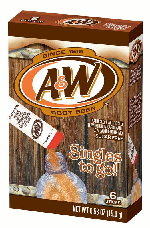 6 Boxes A W Root Beer To Go Drink Mix Singles 0 53 Oz 36 Sticks   49dec199 3a72 45b2 B90e 91919f9cae33 1.24b59fa05a9b10d6bec64e3b111cb5e4 