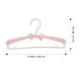 thumbnail image 4 of OULII 5Pcs Pink Childrens Clothes Hangers Plastic Non Slip Design for Wardrobe Organization, 4 of 8