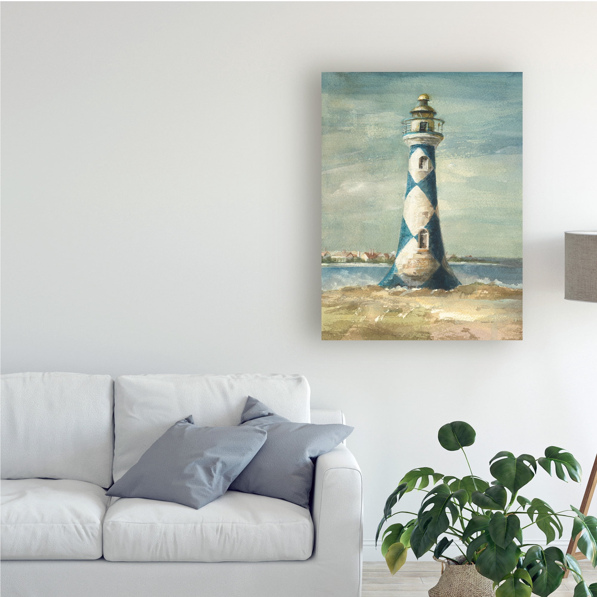 Trademark Fine Art 'Lighthouse IV' Canvas Art by Danhui Nai