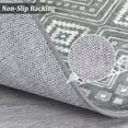 thumbnail image 5 of Garvee 8' x 10' Bohemian Rug Washable Rug Distressed Moroccan Geometric Indoor Rug Anti-Slip Low Pile Floor Carpet for Dining Room Home Office, Gray, 5 of 6