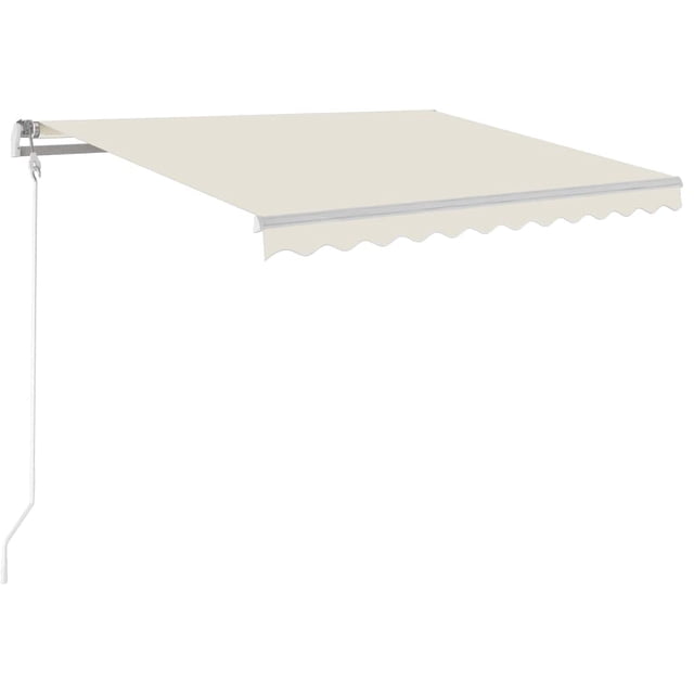 Toldo retráctil VidaXL con marco de aluminio de 300 x 250 cm, color crema