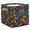 Multicolor 2, variant on CURLYOOT Red Chili Pepper Cube Storage Bin, 13 x 13 x 13 Storage Cube Bins for Organizing, Mexican Chilli Fabric Foldable Closet Baskets with Handles for Closet, Shelves, Clothes