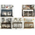 thumbnail image 7 of Console Table with Drawers and Storage Shelf, Narrow Long Sofa Entryway Table for Living Room, Entryway (Antique Navy), 7 of 7