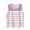 Pink, variant on Girls Summer Tops Kids Crewneck Tank Tops Cute Striped Printed Sleeveless Shirt Blouse 3-15 Years