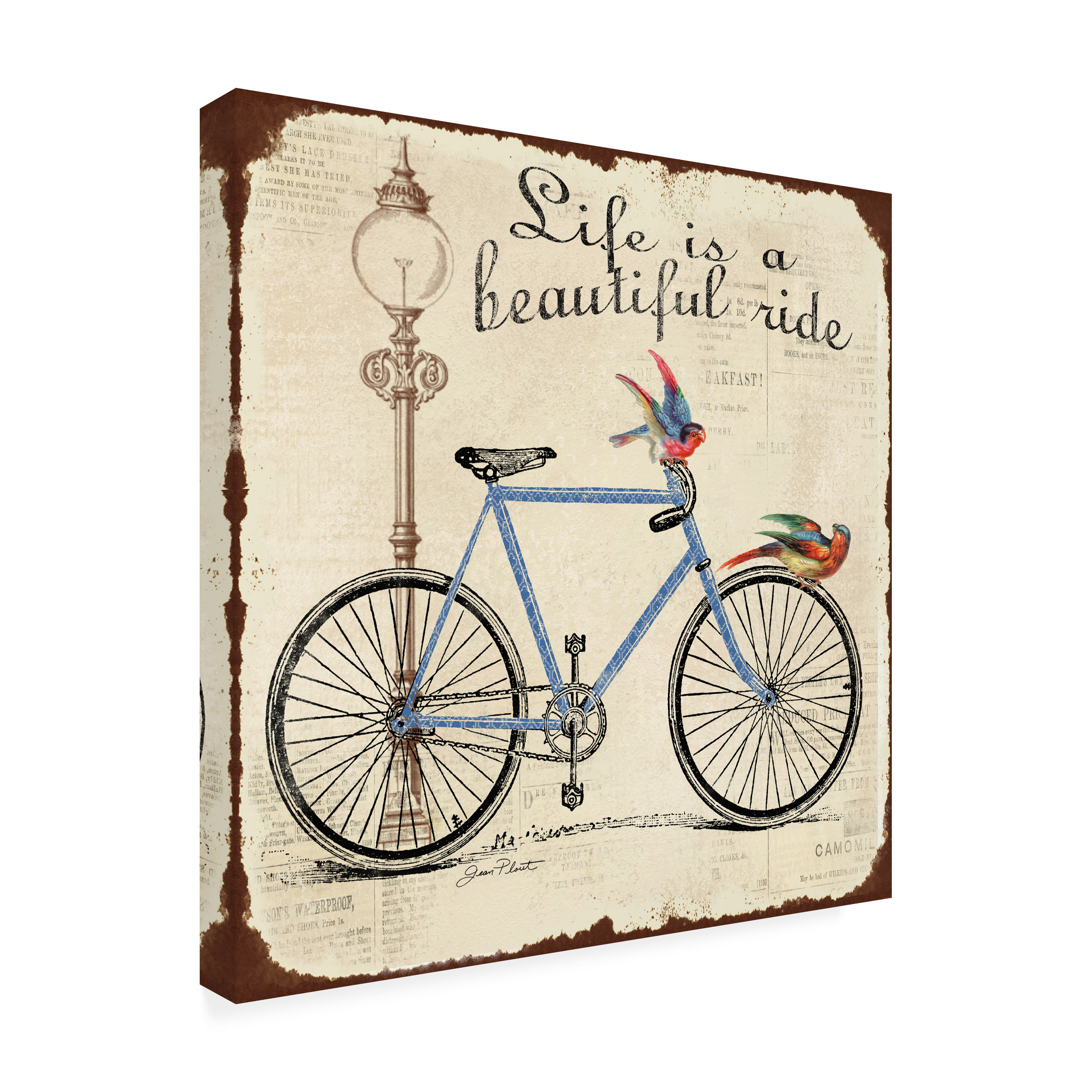 Trademark Fine Art 'Bike 3' Canvas Art by Jean Plout