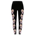 thumbnail image 4 of Womens Easter Outfit High Waist Stretch Casual Soft Yoga Pants Cute Bunny Printed Pants Running Workout Leggings for Women, 4 of 5