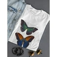 thumbnail image 3 of Butterflies On Paper. T-Shirt Women -Fab Funky Designs, Female 3X-Large, 3 of 4
