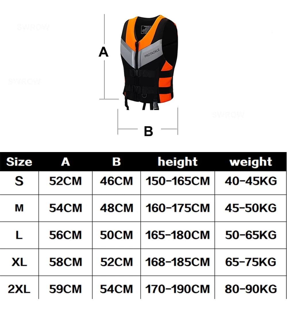 2025 Professional High-Buoyancy Adult Life Jacket, Wear-Resistant Waterproof Safety Vest