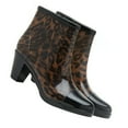 thumbnail image 3 of BRIGHTFUFU 1 par de zapatos de lluvia de tacón alto con cremallera lateral a la moda, botas de lluvia cortas antideslizantes, 3 of 7