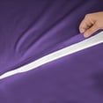 thumbnail image 6 of DNG Creations Solid Purple Colour 6 Piece Zipper Sheet Set - Include (1 Fitted Sheet Base, 2 Sheet has Zipper, 1 Flat Sheet And 2 Pillowcase) 800 Threads Count ( Queen - Size ), 6 of 7