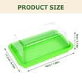 thumbnail image 2 of Butter Dish Container Cheese Keeper Holder Storage Tray Saver Plastic Food Covered French Box Containers Sliced Lid, 2 of 7