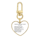 thumbnail image 1 of La poesía Dickinson verano de ti Llavero de metal en forma de corazón dorado, 1 of 3