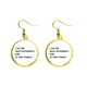 thumbnail image 1 of Yo soy la chica divertida Ear Dangle Golden Drop Earring Jewelry Mujer Unbranded M, 1 of 3