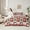 Red White, variant on jejeloiu Wild Bear 7pcs Bedding Comforter Set,Jungle Wildlife Animals Queen Bedding Sets,Red Patchwork Plaid Queen Sheet Sets For Girls Kids,Ultra Soft Home Decor Reversible