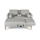 thumbnail image 4 of Sala Modular Reversible Makora Tyson Con Memory Foam, Color Gris Claro, Lino Respaldo Reclinable De 3 posiciones., 4 of 9
