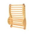 thumbnail image 3 of Respaldo de Sauna con Reposacabezas, Plegable, Antideslizante, Curvo, Práctico, de Madera, Accesorios para Sauna para Meditación, para Mujeres Y Hombr, 3 of 8