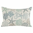 thumbnail image 2 of Aqua Teal Coastal Standard Size Pillow Cover,Pillowcase Protectors with Zipper,Breathable Decorative Throw Pillow Case Cover,Summer Beach Starfish Coral Nautical Rustic Couch Pillow Shams 20x26Inch, 2 of 8