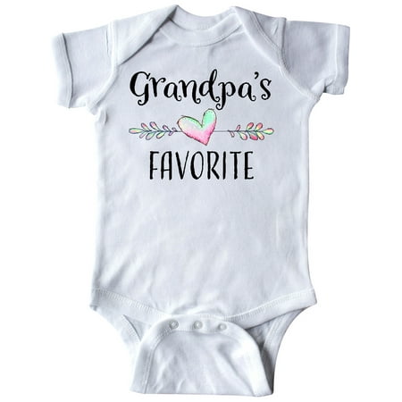 

Inktastic Grandpas Favorite- Heart Grandchild Gift Baby Boy or Baby Girl Bodysuit