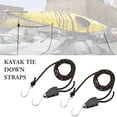 thumbnail image 3 of Rope Ratchet Tie Down, Rope Pulley System Heavy Duty Rope Lock Adjustable Ratchet Pulley Locking Ratchet Pulley Rope Tie Down for Kayak Bow and Stern Secure, 3 of 7
