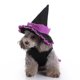 thumbnail image 3 of Disfraz de bruja de Halloween para perro y gato, disfraces de Cosplay para mascotas, trajes cálidos para cachorros, Sudadera con capucha de lana, ropa de otoño e invierno para animales, 3 of 5