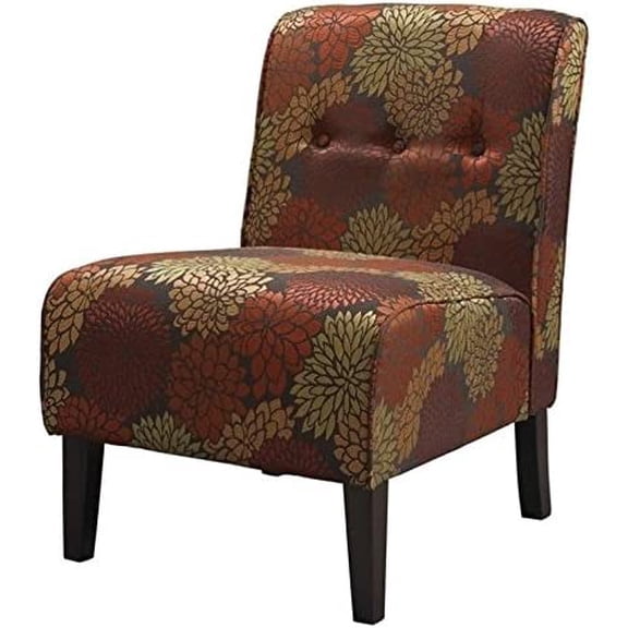 Riverbay Furniture 18.25'' Transitional Fabric Accent Slipper Chair in Red