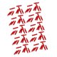 thumbnail image 1 of M Buder 100 Piezas Culatines de Flecha de Plástico Inserción 6.2mm Repuesto Arco Tiro Deportivo Accesorios Color Rojo Precisión, 1 of 9