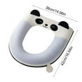 thumbnail image 3 of YHAICO Toilet Seat Elongated Toilet Seat Riser Cute Toilet Seat Cushion Winter Home Toilet Seat Cushion Cover Thick Zipper Toilet Cushion, 3 of 6