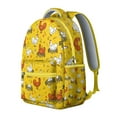 thumbnail image 2 of "Chicken Print Everyday Backpack - Durable & Waterproof School Bag for Students, Lightweight, Trendy Design, Spacious, Perfect for Commute", 2 of 6