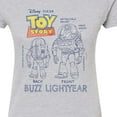 thumbnail image 3 of Toy Story 4 - Buzz Sketches - Juniors Fitted Graphic T-Shirt, 3 of 5