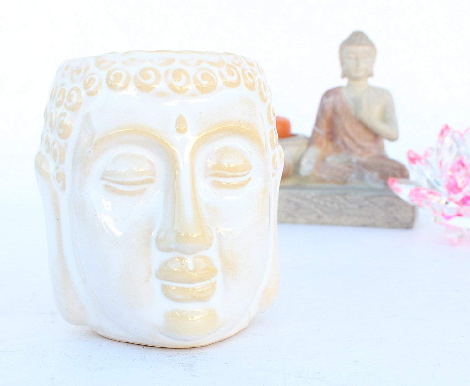 Essential Oil Burner Warmer Tea Light Holder Aromatherapy Buddha Shakyamuni 