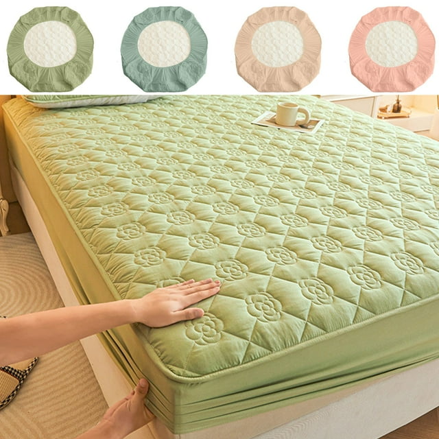 Fiudx Sábana Impermeable, Protector de Colchón Suave y Grueso, Tejido Transpirable y Lavable, Comodidad para Todo Tipo de Clima, Ideal para Hoteles y Residencias Universitarias, Tamaño 150 X 200 Cm,