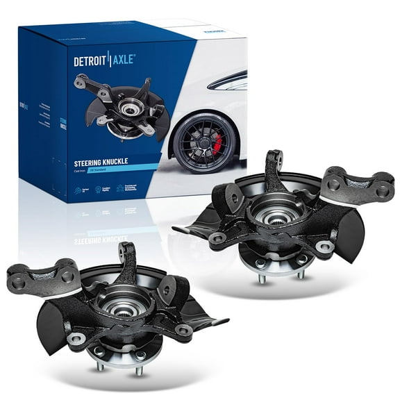 Detroit Axle - Front Steering Knuckles & Wheel Hub Bearings Replacement for 2004 2005 2006 Toyota Camry 2.4L - 2pc Set