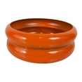 thumbnail image 4 of Maceta de hierro con orificio de drenaje, adorno artístico para manualidades, maceta, jarrón de burbujas para dormitorio, oficina, comedor, decoración Naranja, 4 of 8